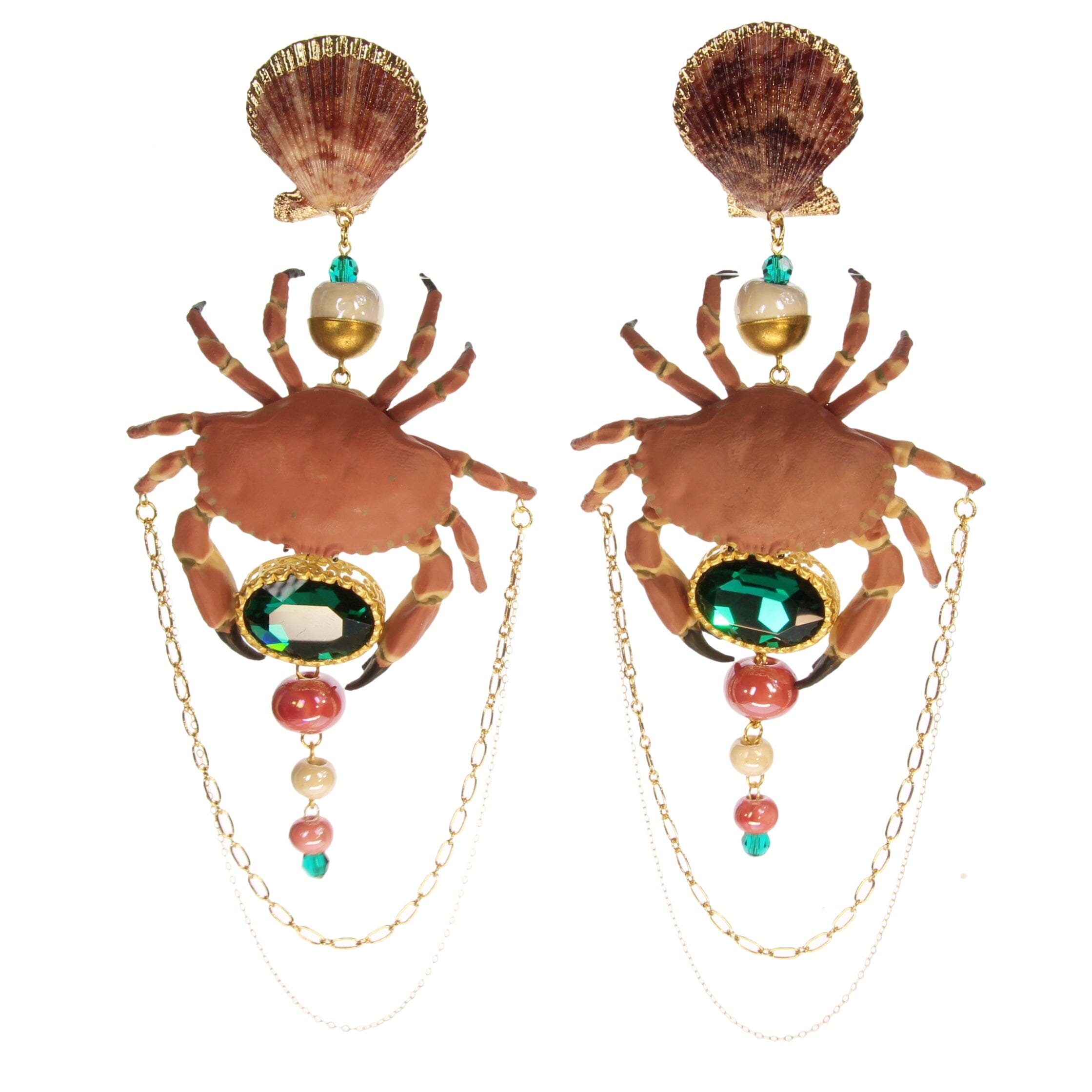 Statement Ohrclips "Strandkrabbe"