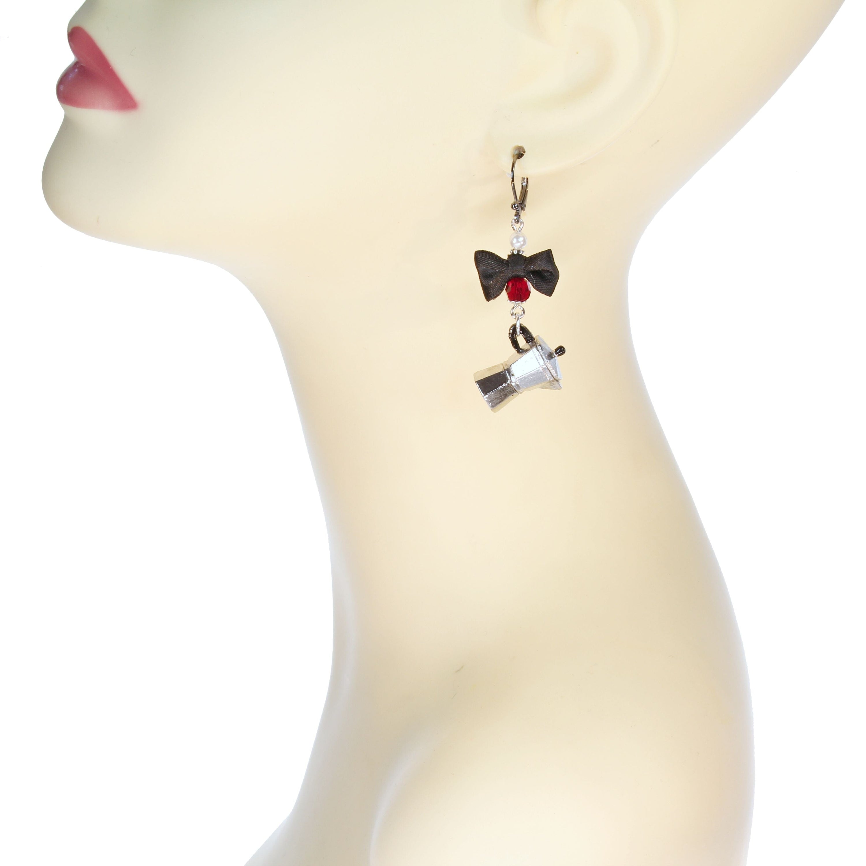 Espresso Kaffeekocher Ohrringe