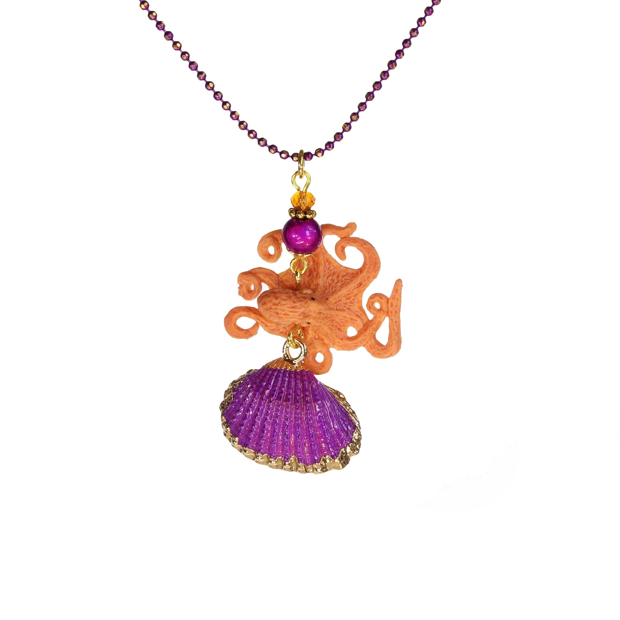 Tukadu Muscheltierchen Halskette Oktopus