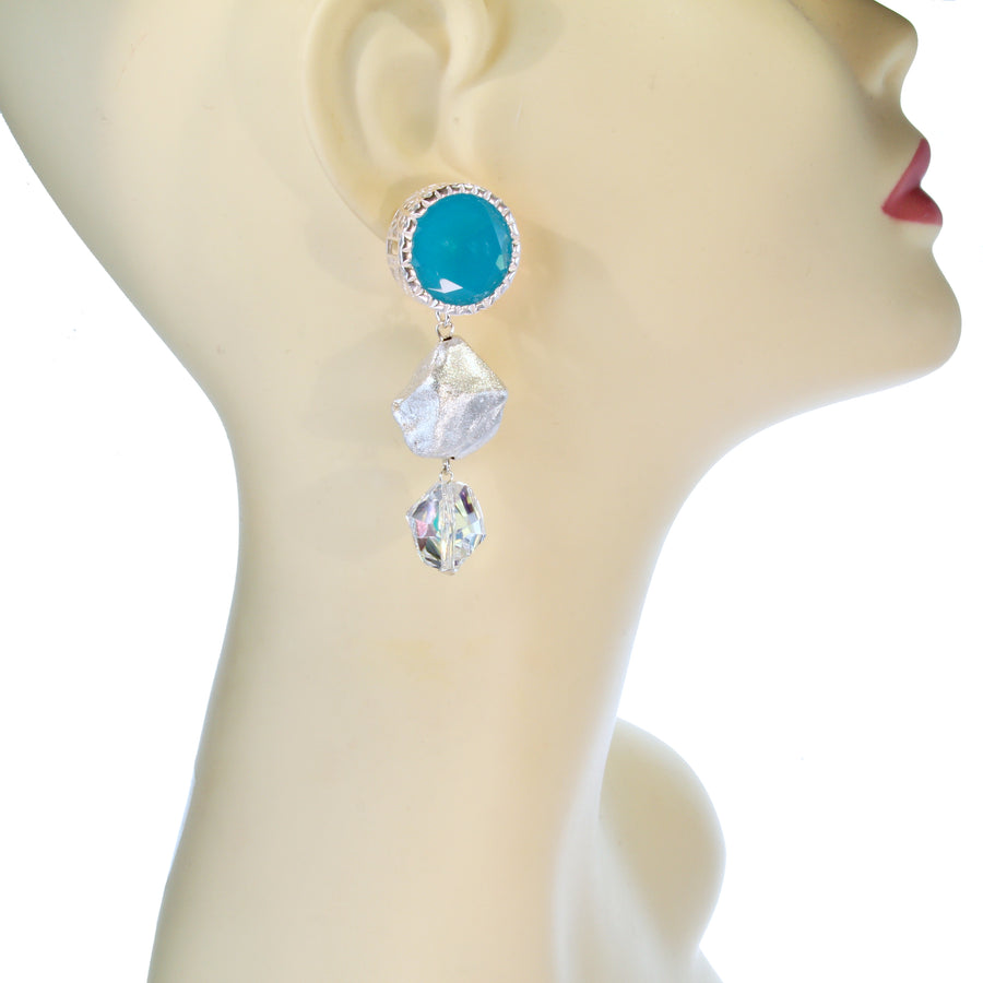 'On the rocks' stud earrings (solid silver)