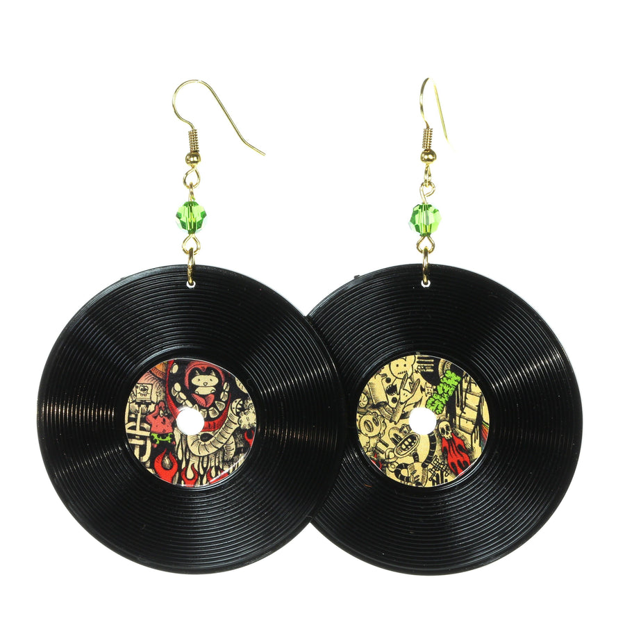 Record earrings XXL