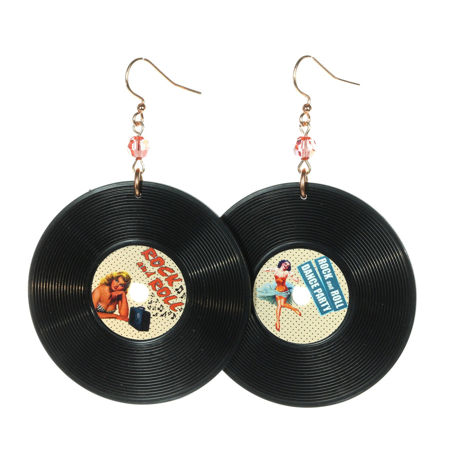 Record earrings XXL