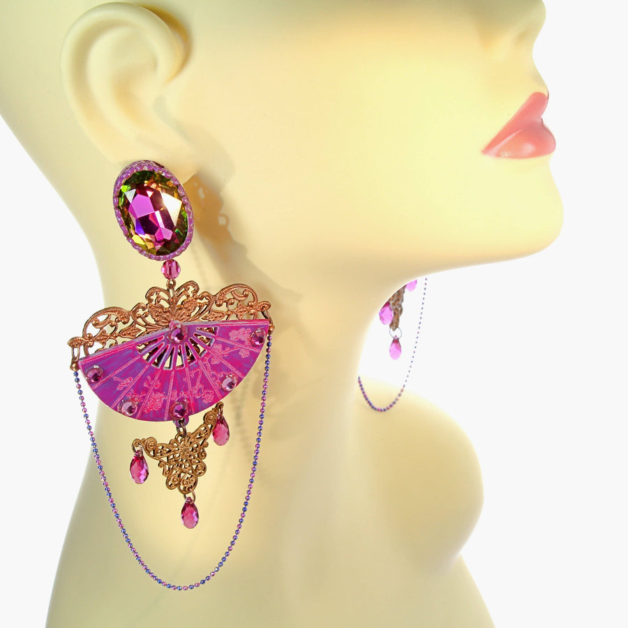 Wagasa vintage clip earrings