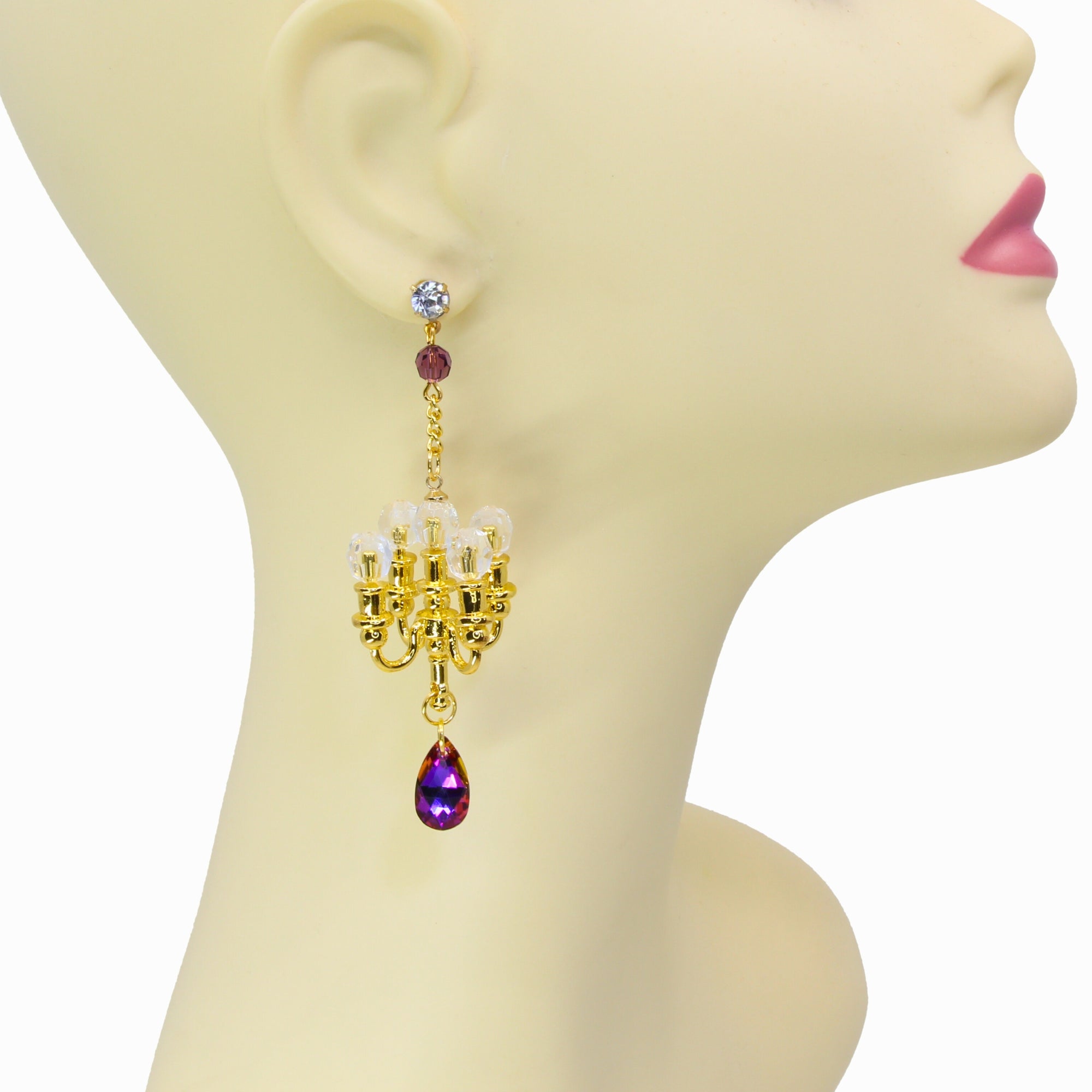 'Mini-Lüster' Ohrringe - handgefertigte Ohrhänger mit Kronleuchter von Tukadu