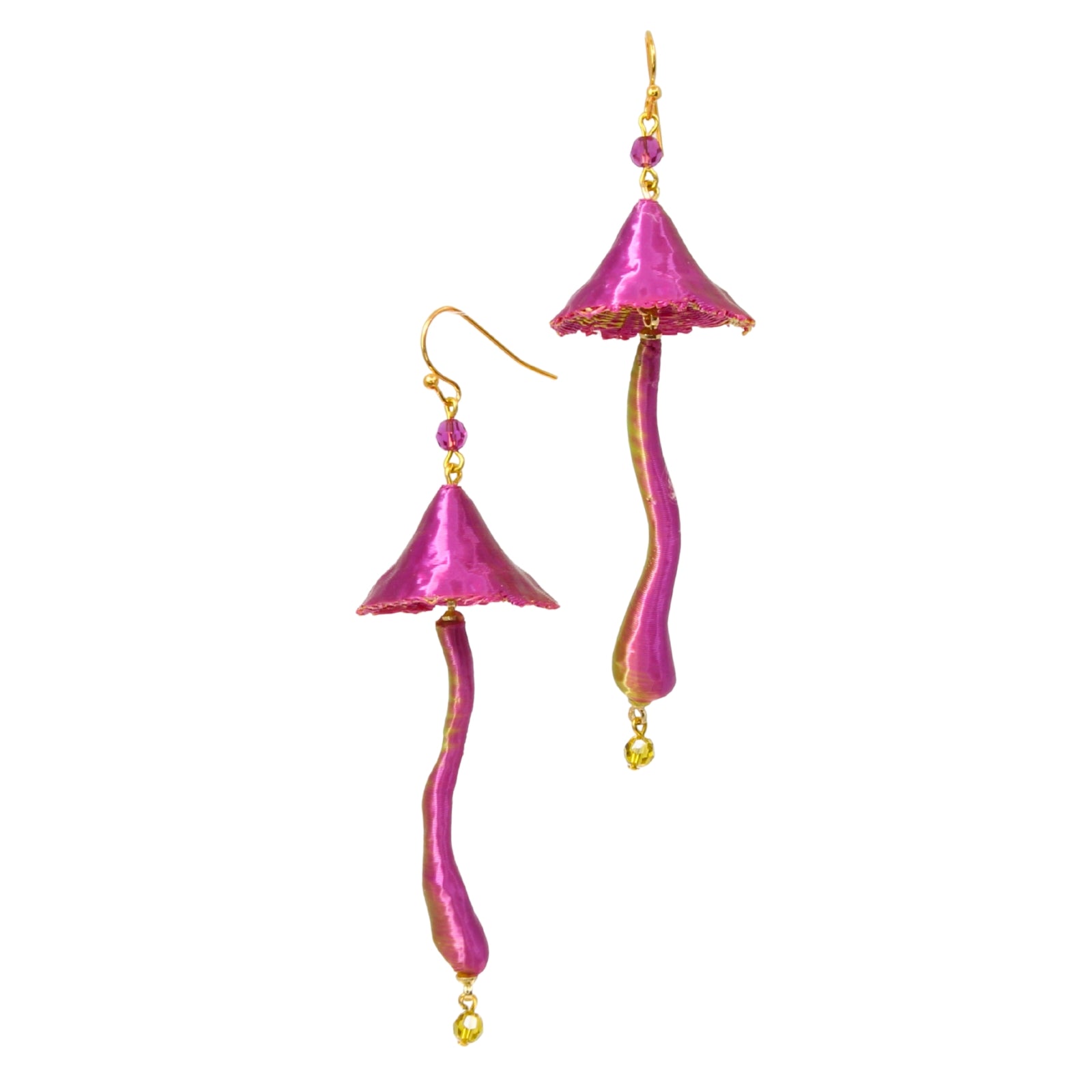 Schimmerhain – 3D-gedruckte Magic Mushroom Pilz-Ohrringe handmade by Tukadu