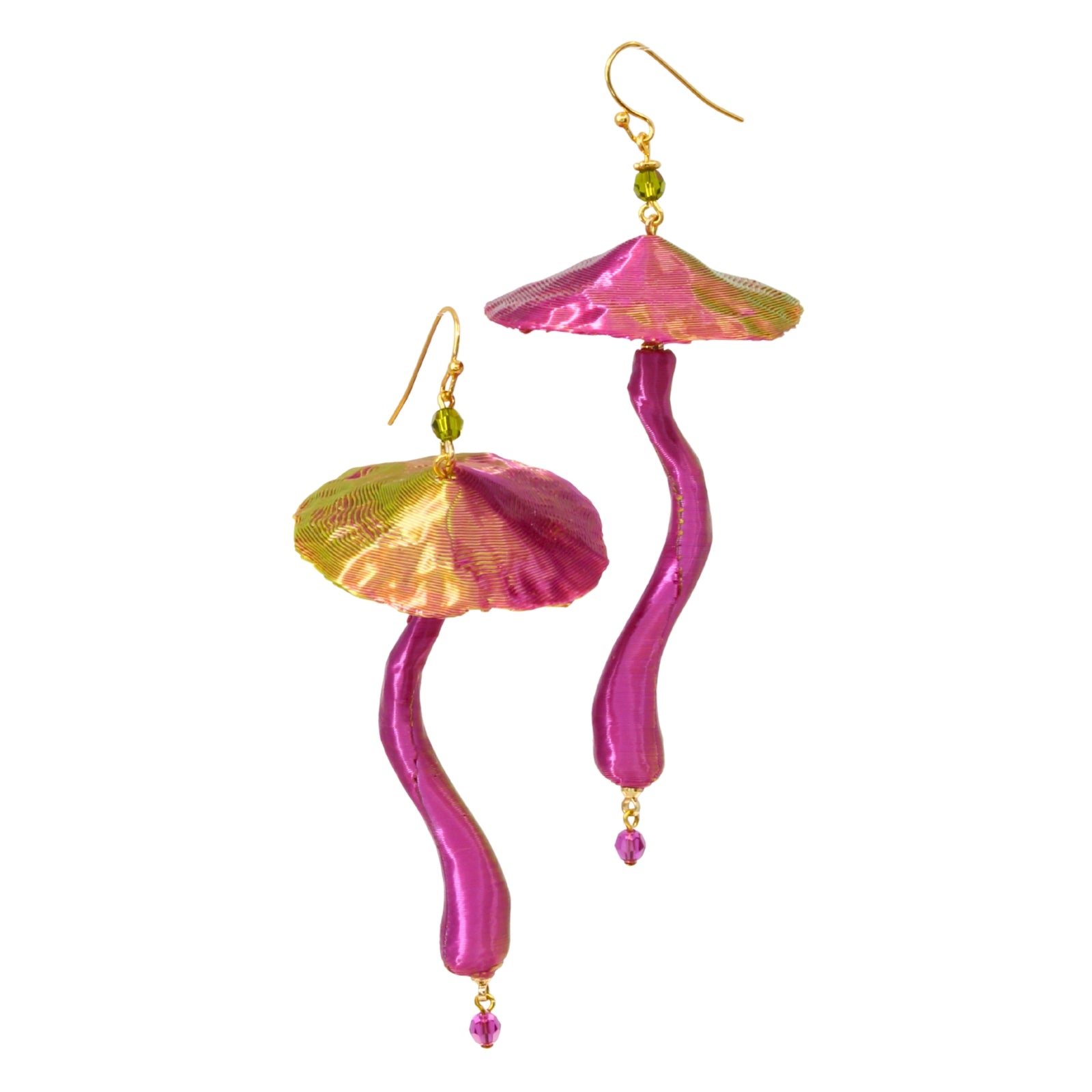 Wolkengeist – 3D-gedruckte Magic Mushroom Pilz-Ohrringe handmade by Tukadu