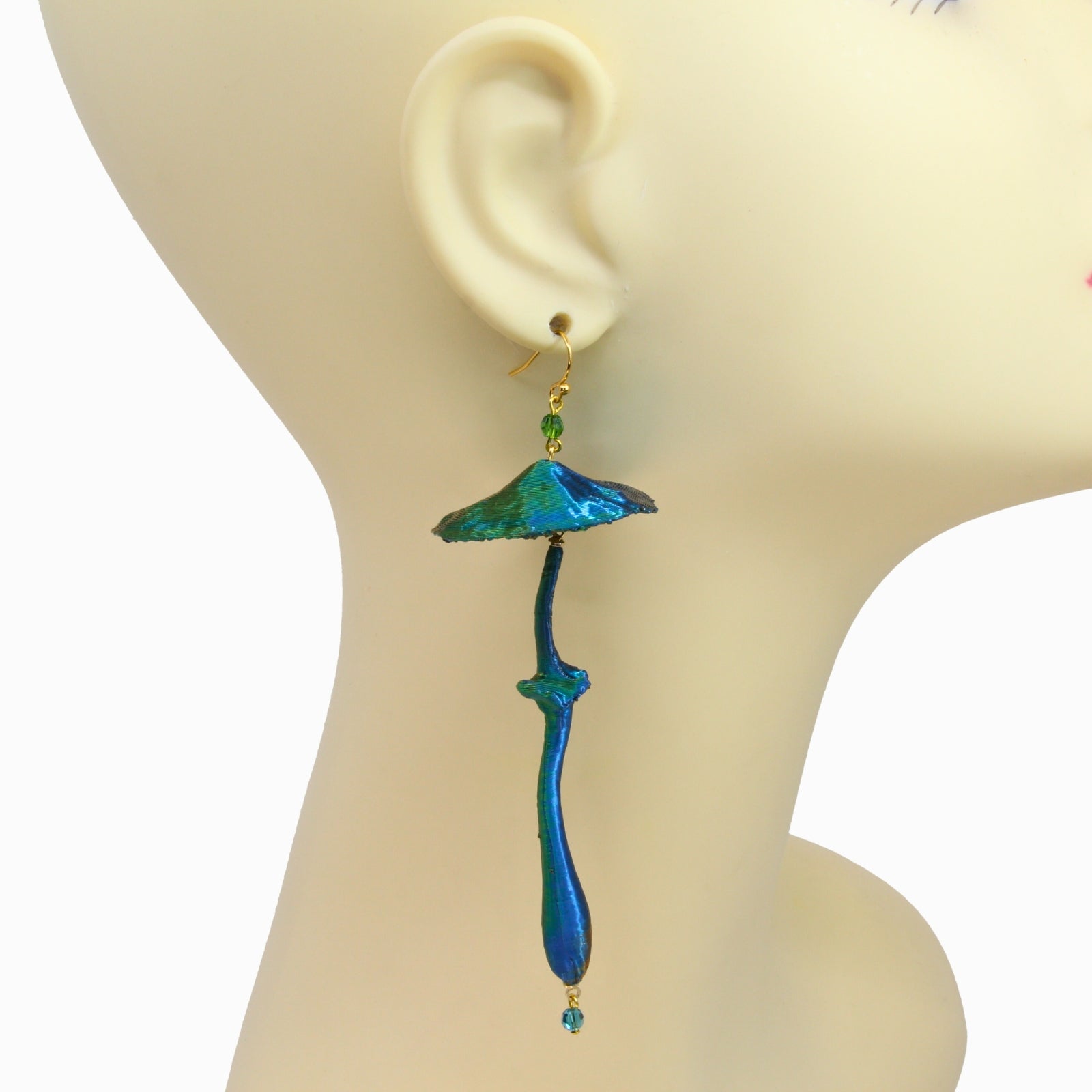 Nachtschatten – 3D-gedruckte Magic Mushroom Pilz-Ohrringe handmade by Tukadu