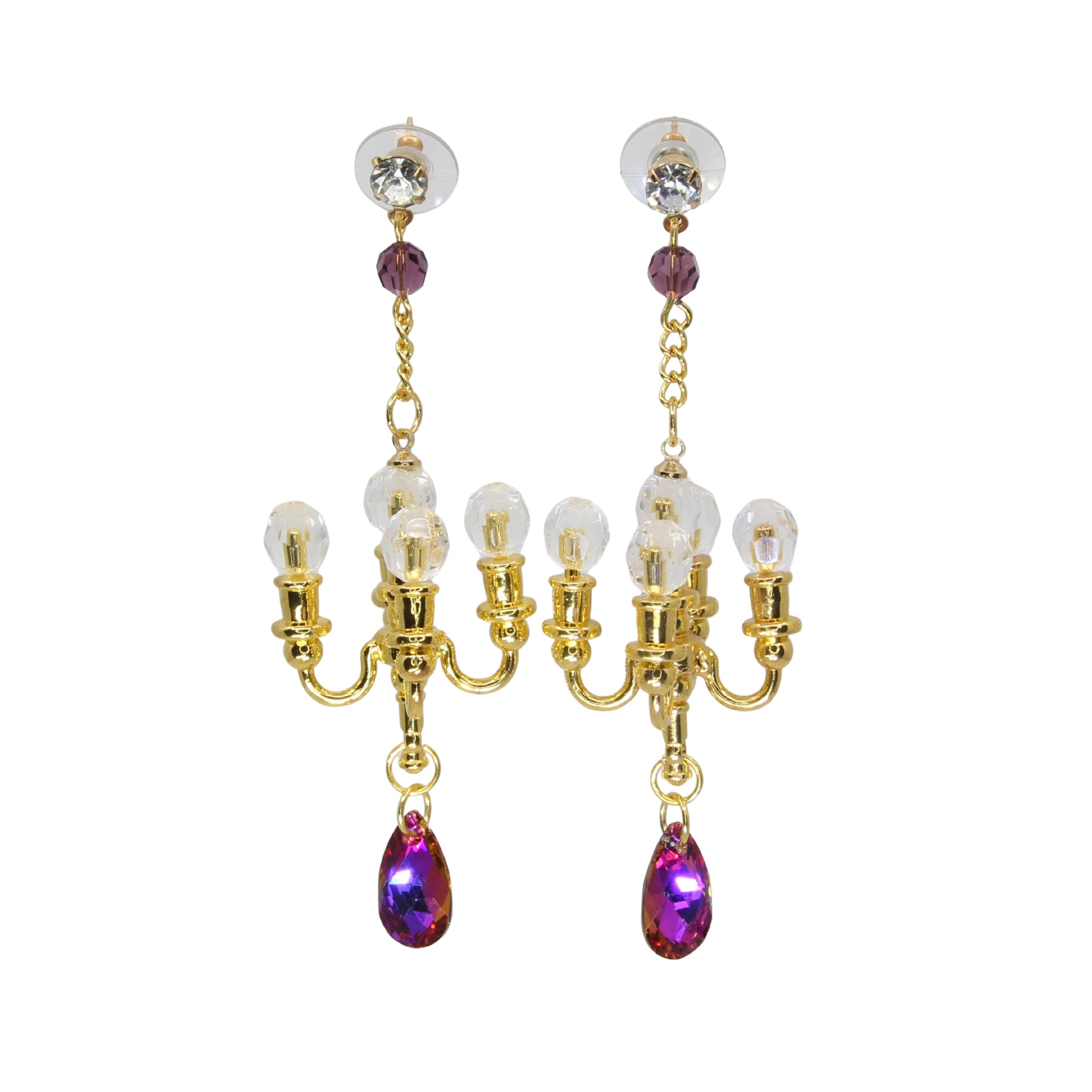 'Mini-Lüster' Ohrringe - handgefertigte Ohrhänger mit Kronleuchter von Tukadu