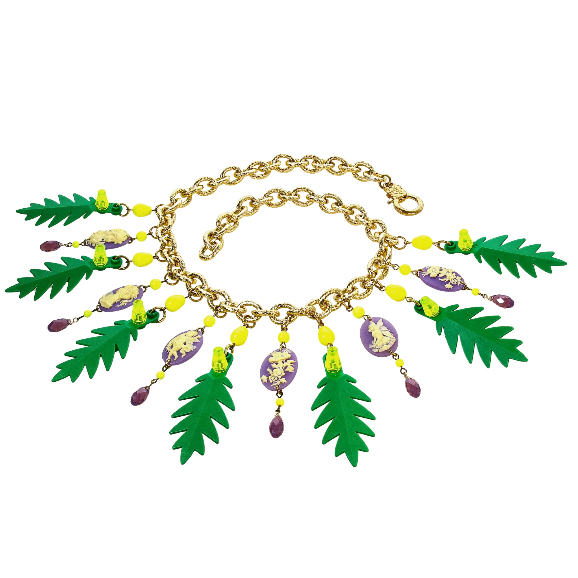 Palm Leaves Necklace Summer
