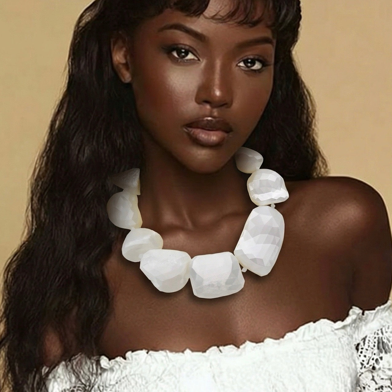 Tukadu Collier 'Polygon Rocks'