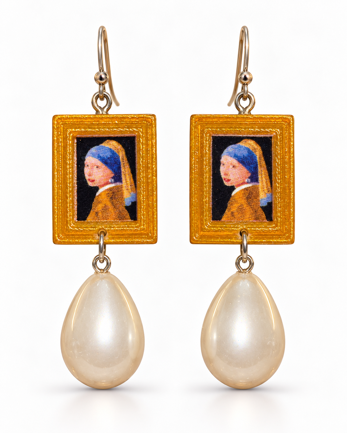 'Girl with a Pearl' – Kunst-Ohrringe mit Perlenanhänger von Tukadu