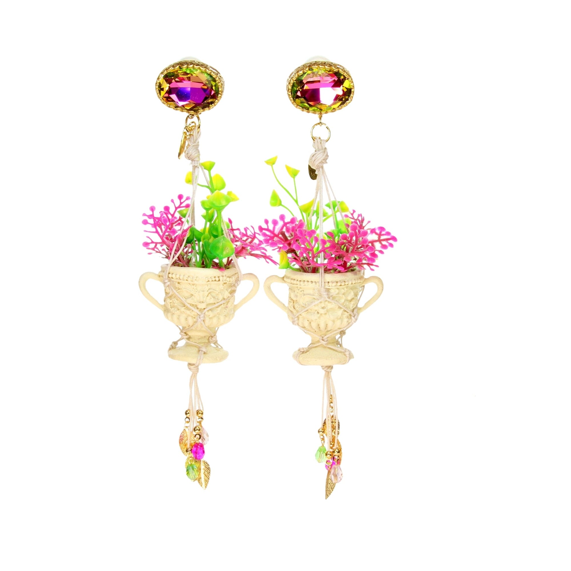 Ohrclips Blumenampel