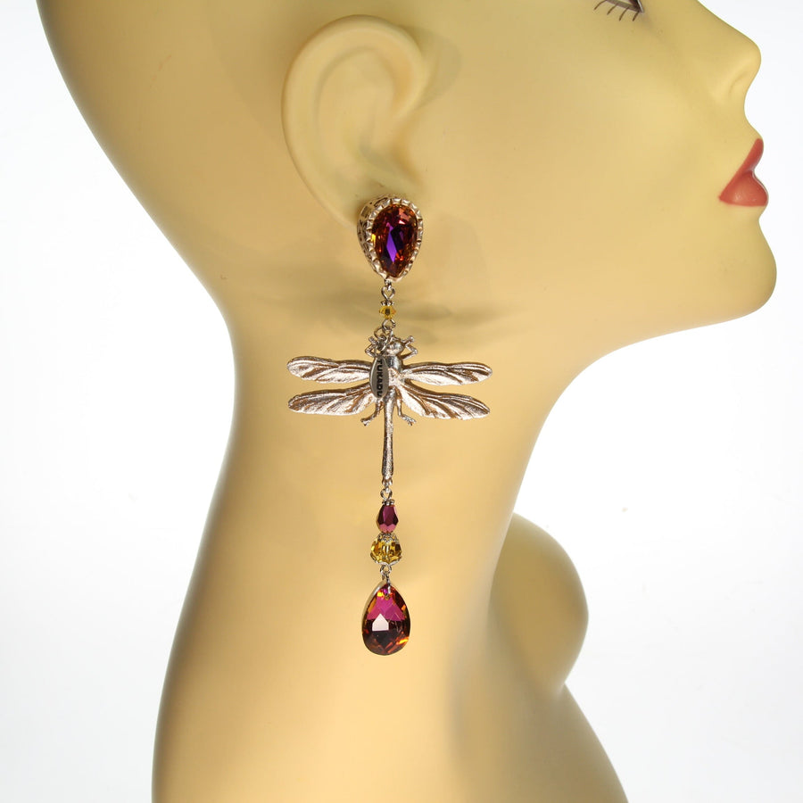 Vintage dragonfly earrings