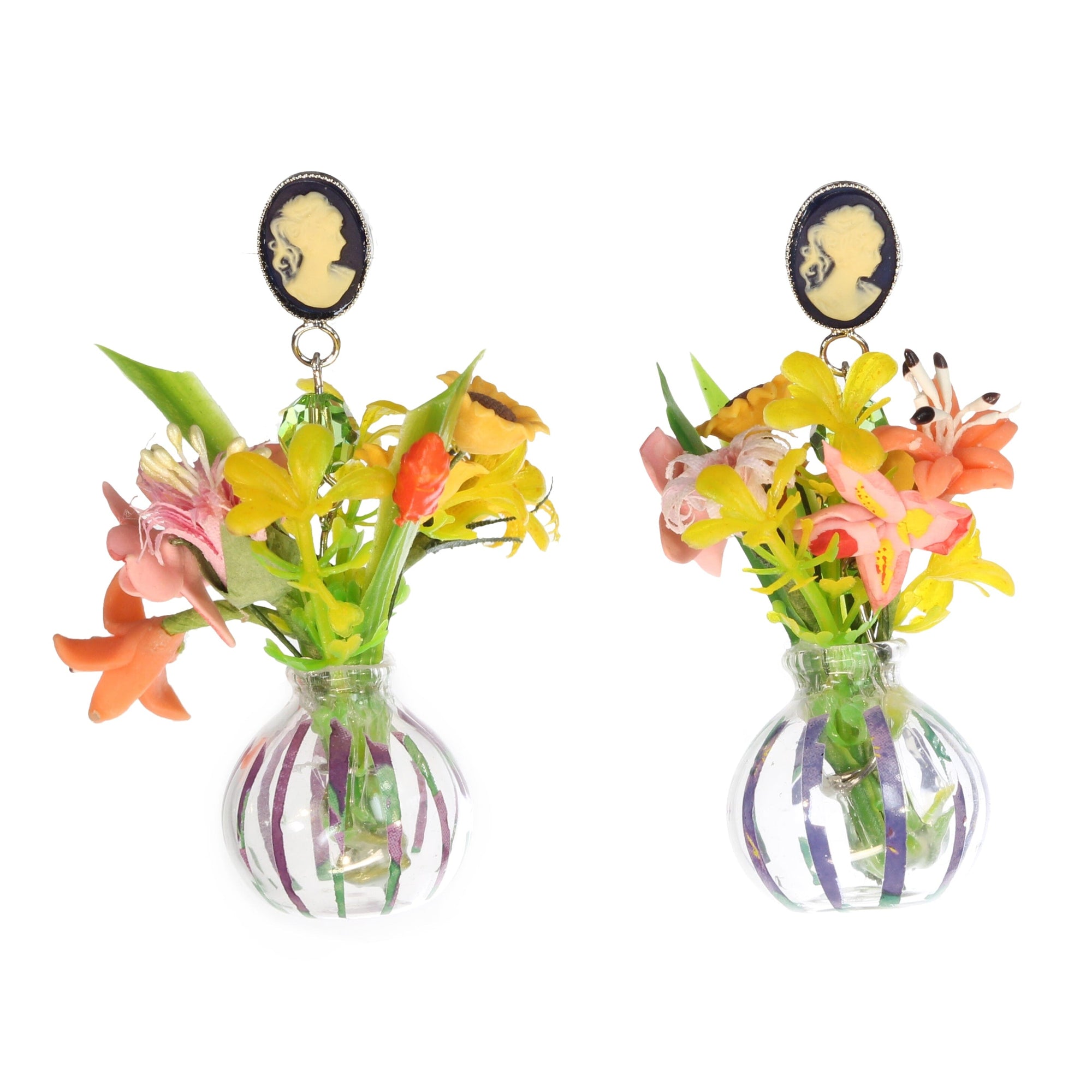 Blumenvase Ohrringe