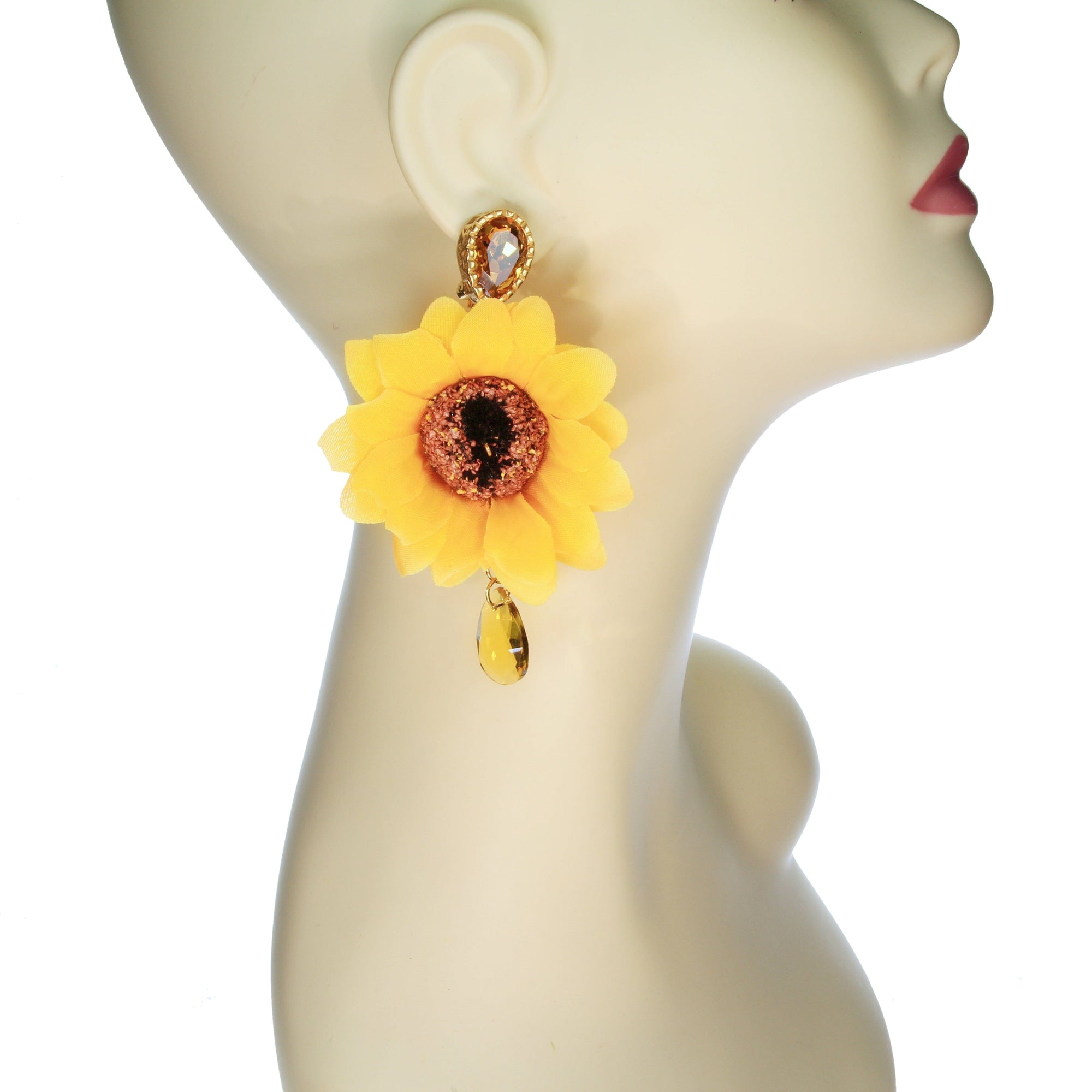 Sonnenblumen Ohrclips