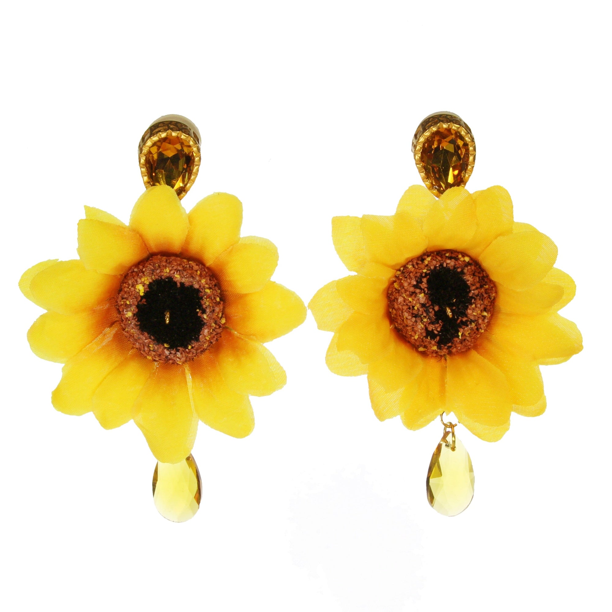 Sonnenblumen Ohrclips