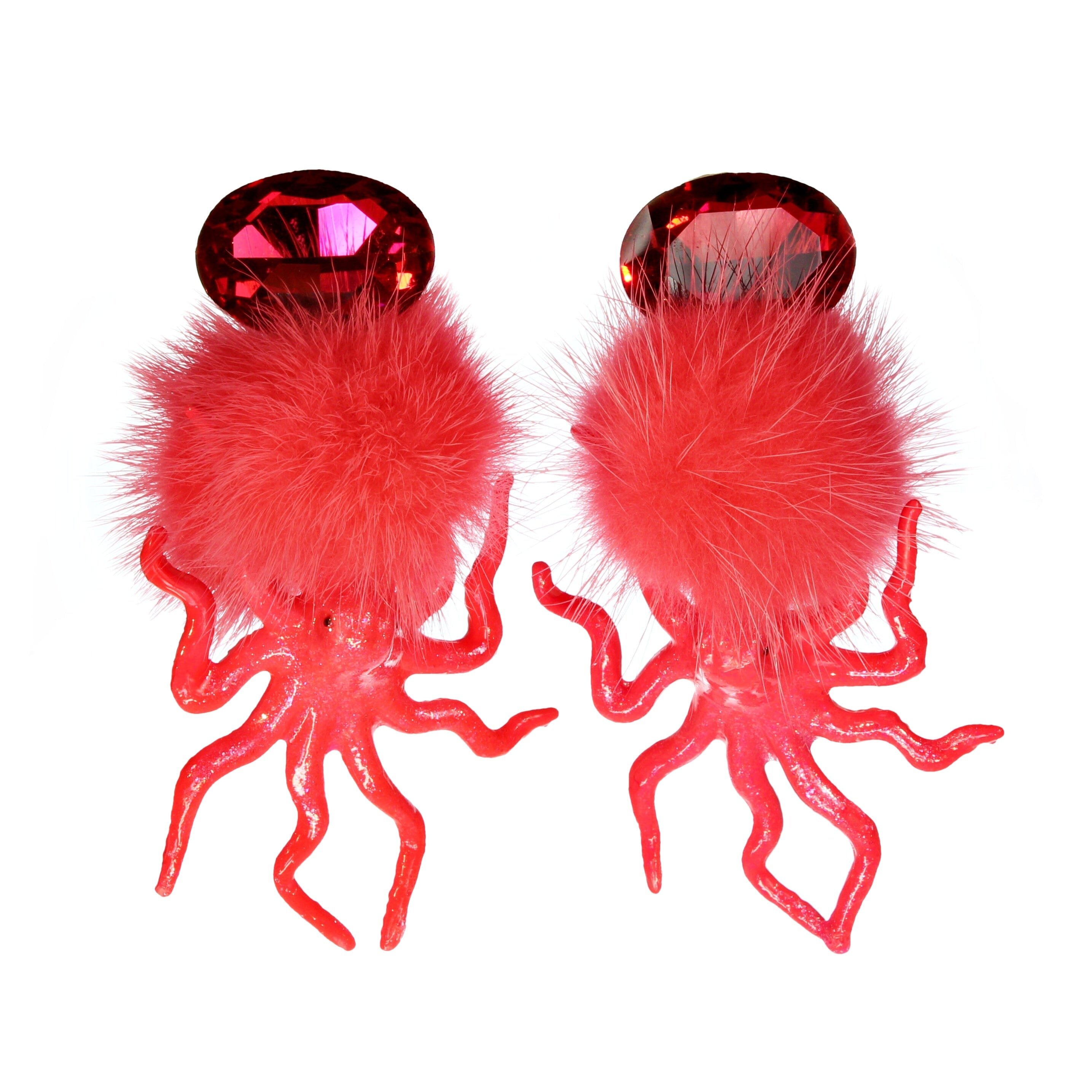 Ohrclip 'Octopink'