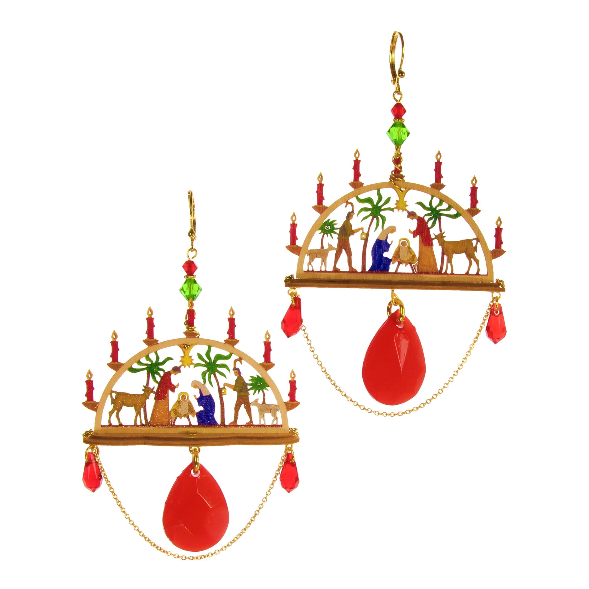 Christmas earrings Schwibbogen