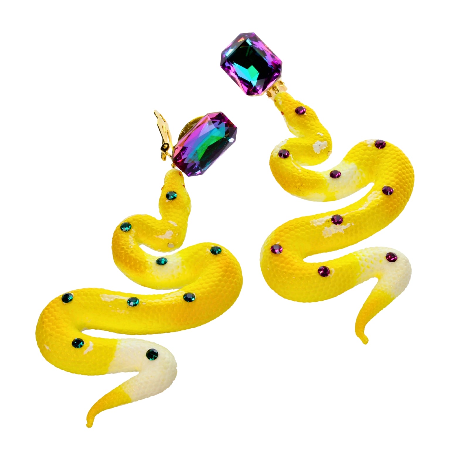 Tiger Python Earclips