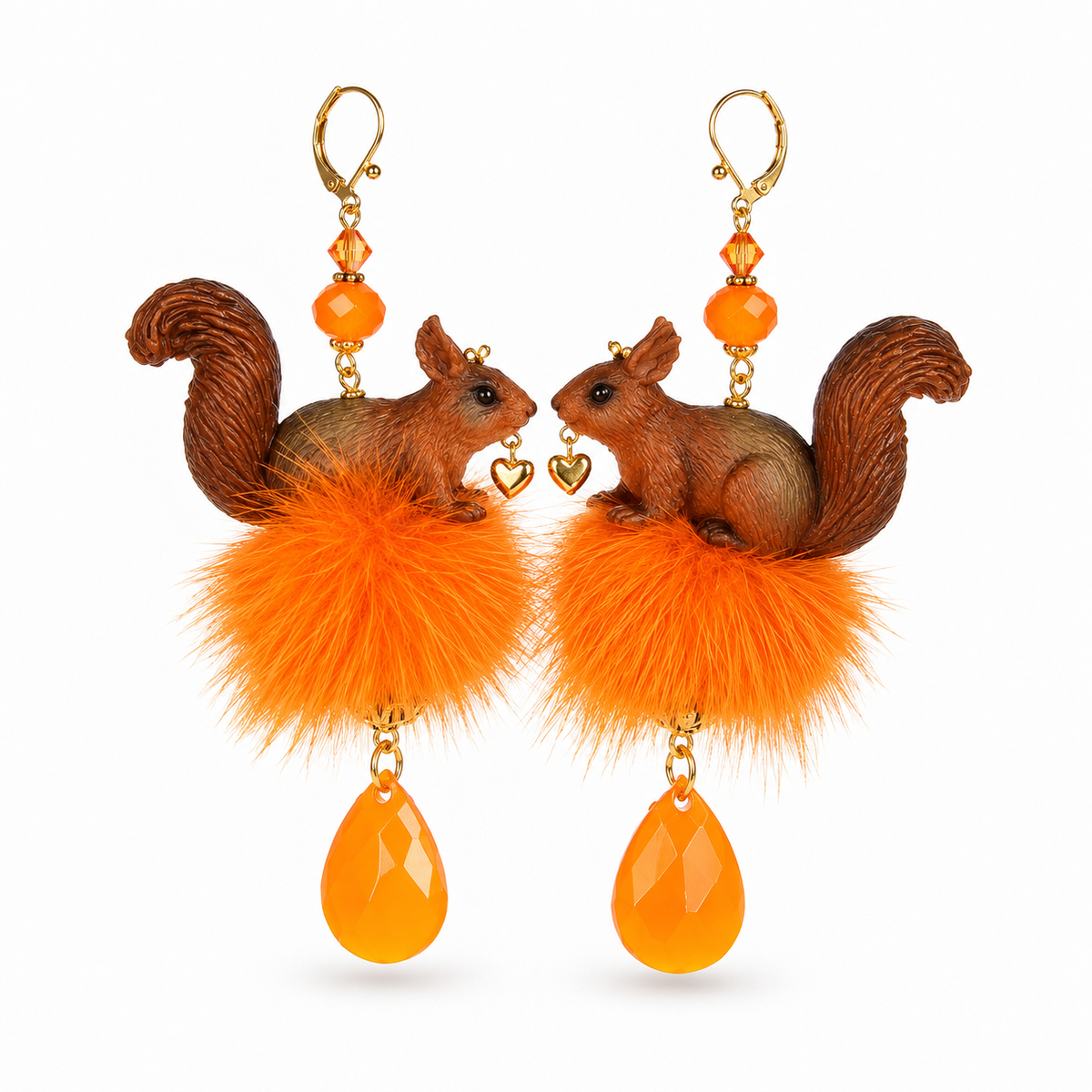 'Save Nuts' - Eichhörnchen-Ohrringe von Tukadu