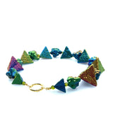 Collier 'Bubbles & Pyramids'