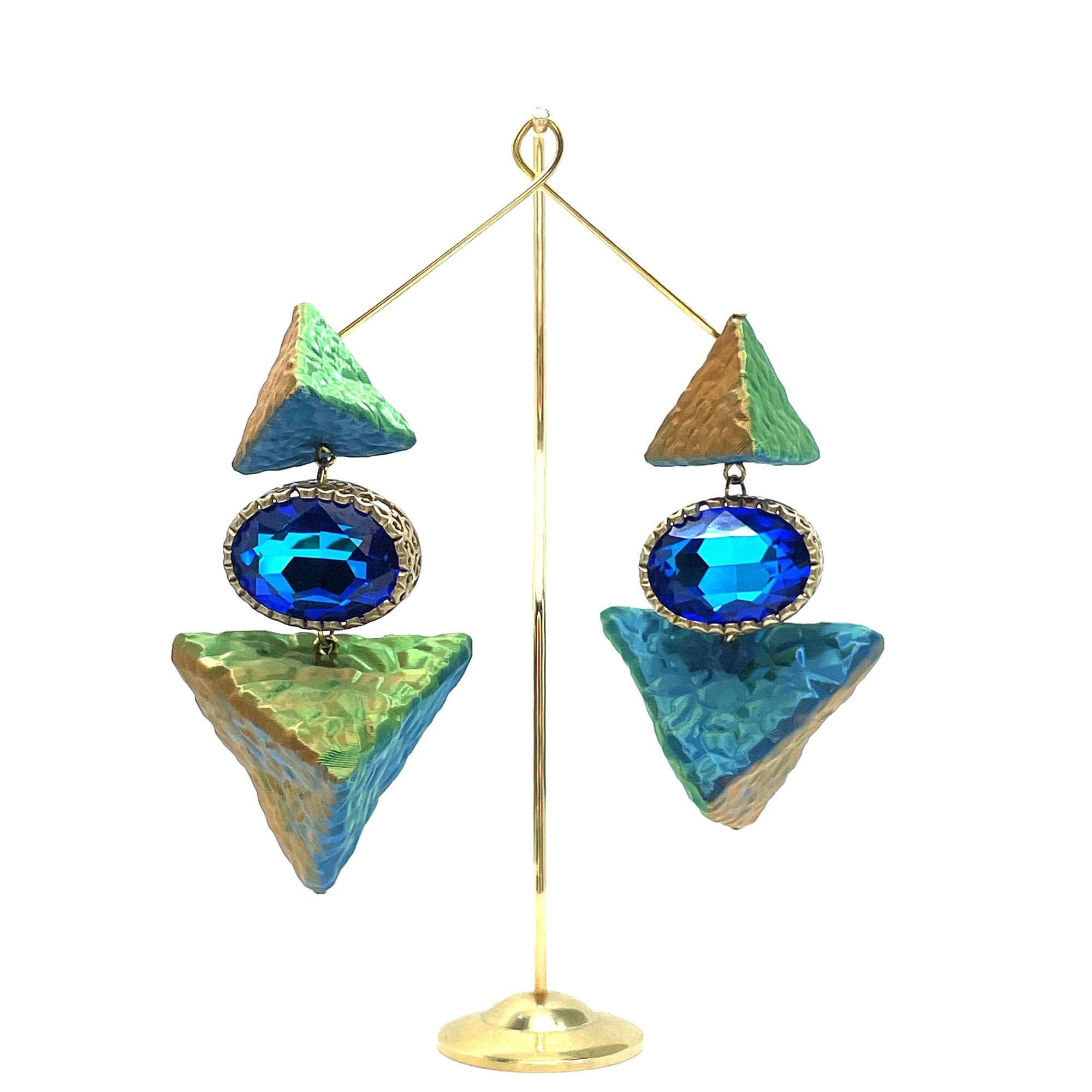 Tukadu Ohrringe 'Pyramid portal'