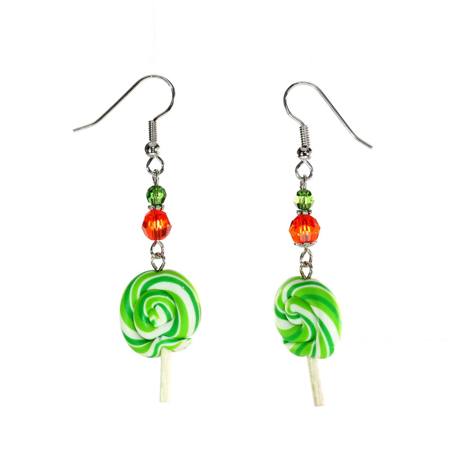 Lollipop Earrings - Green