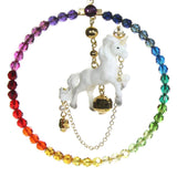 Magical unicorn hoop earrings