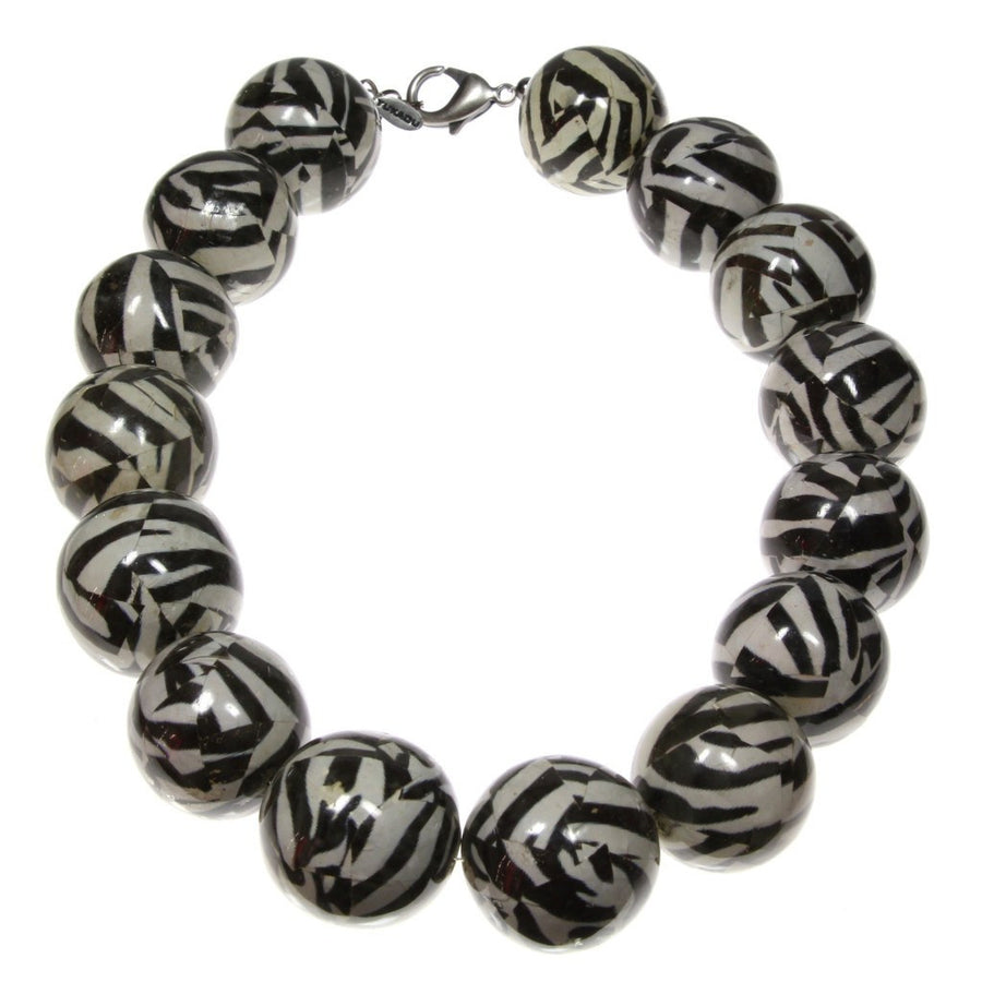 Abstract zebra necklace