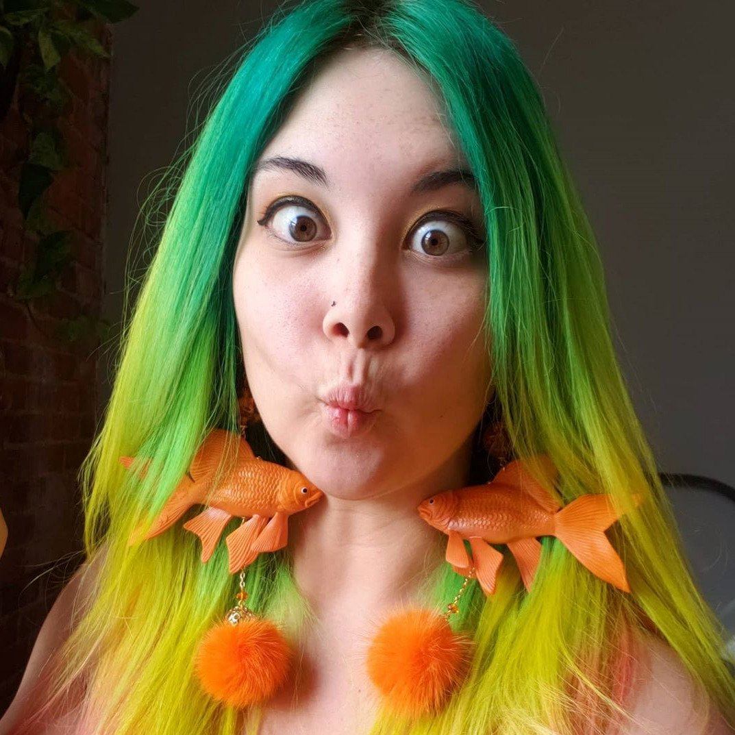 Goldfisch Ohrclips