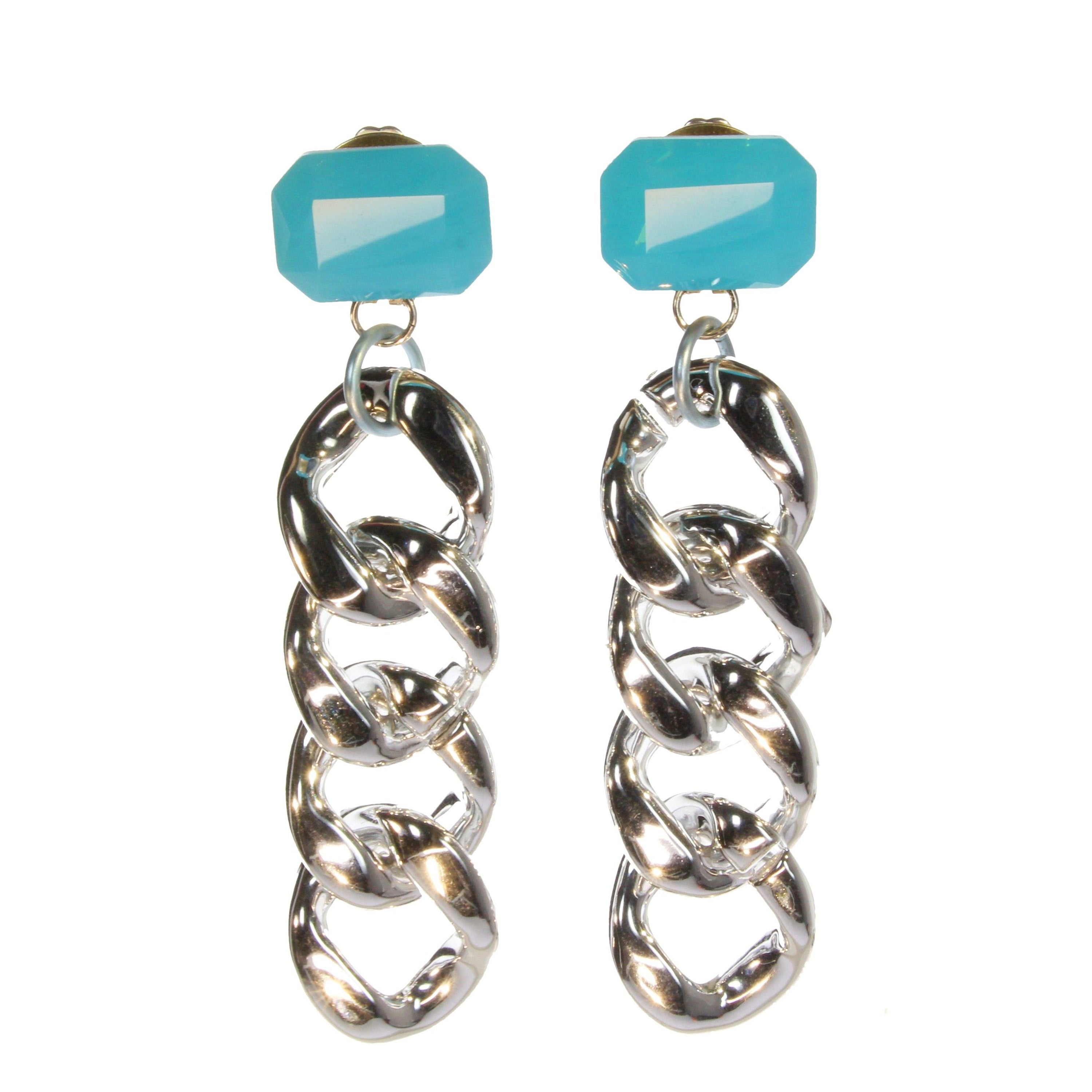 XXL link statement earrings