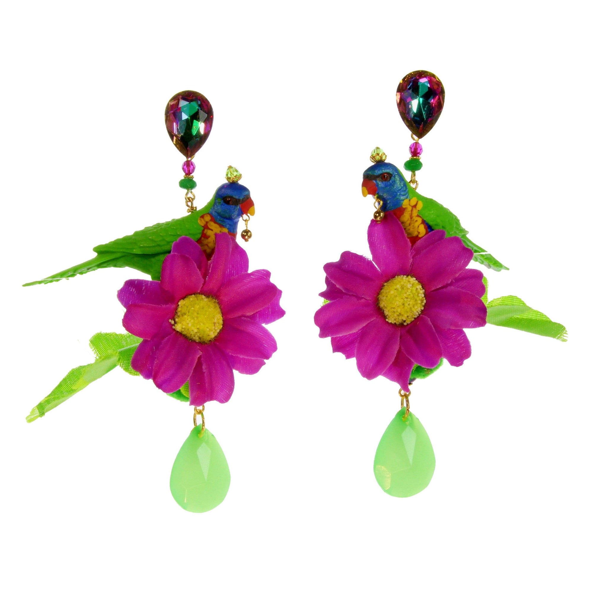 parrot earrings