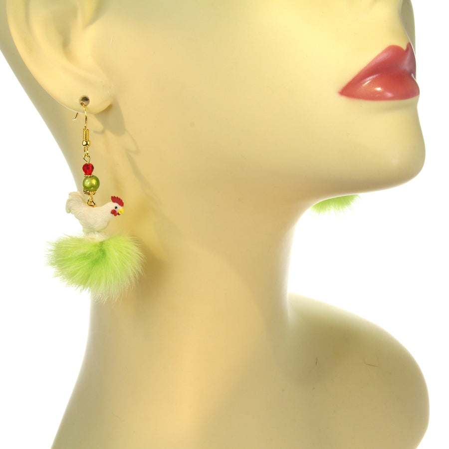 Easter animal earrings