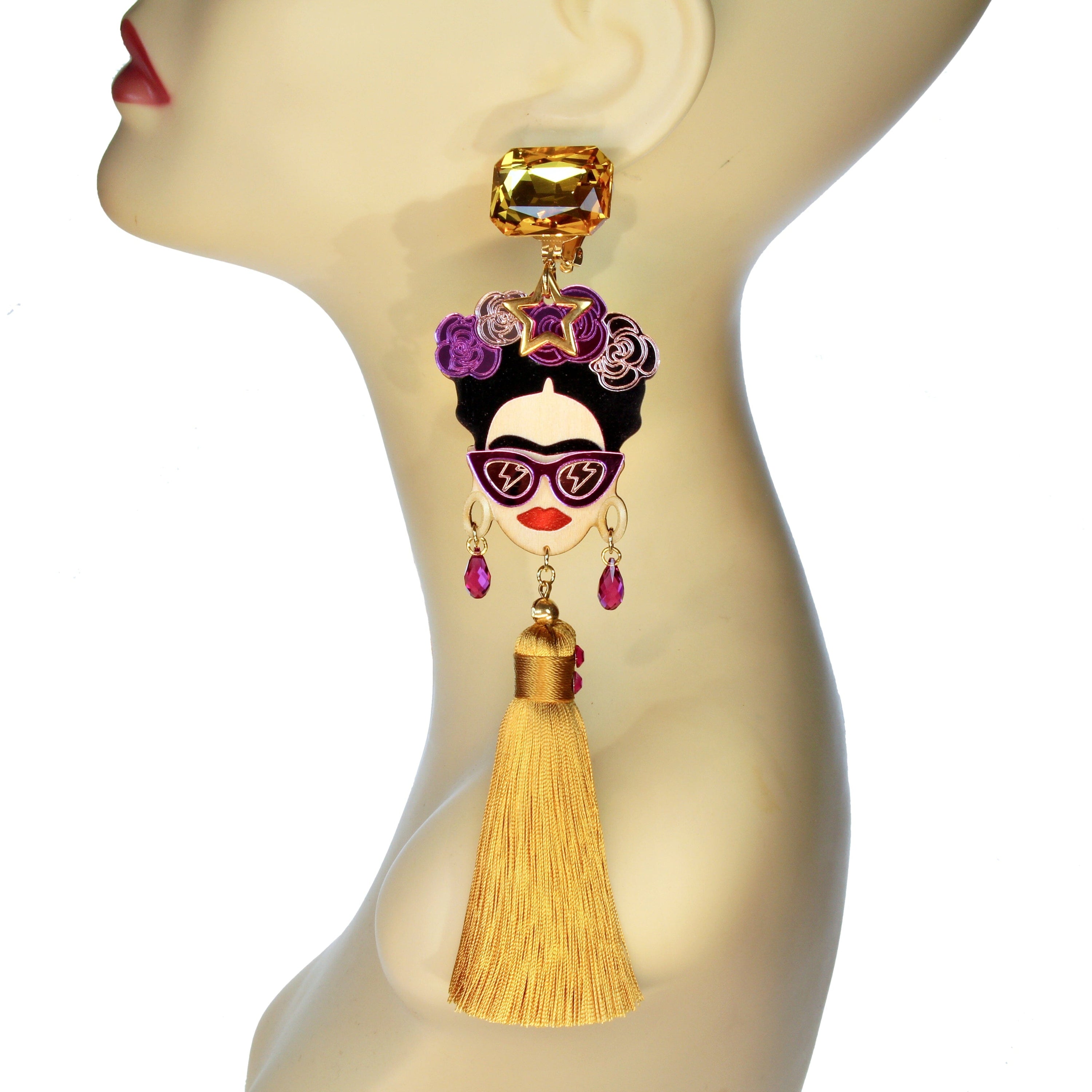 Viva la Frida Ohrclips