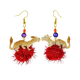 Mini animal on Puschel earrings