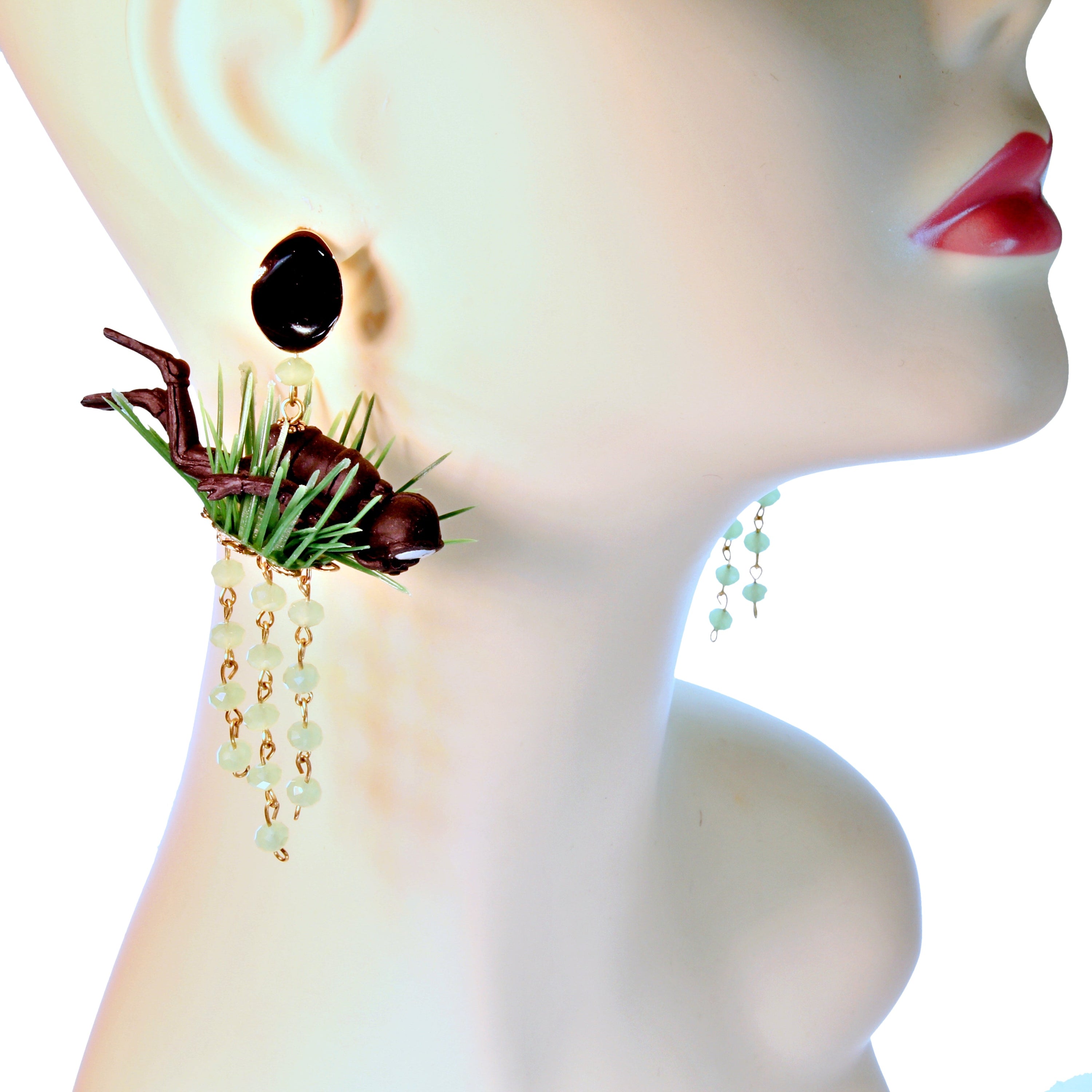 Deep sea diver stud earrings