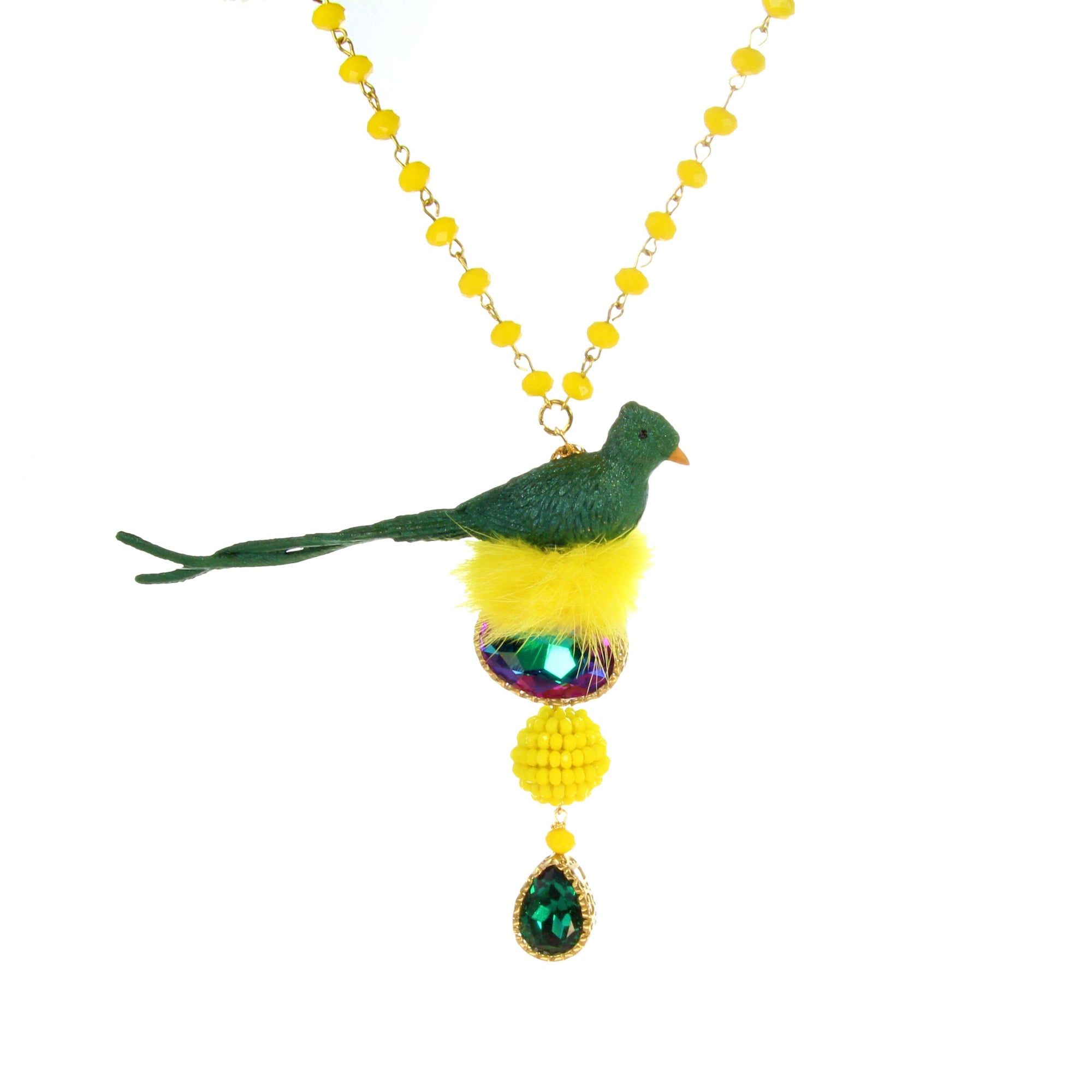 Papagei Statement-Perlenkette