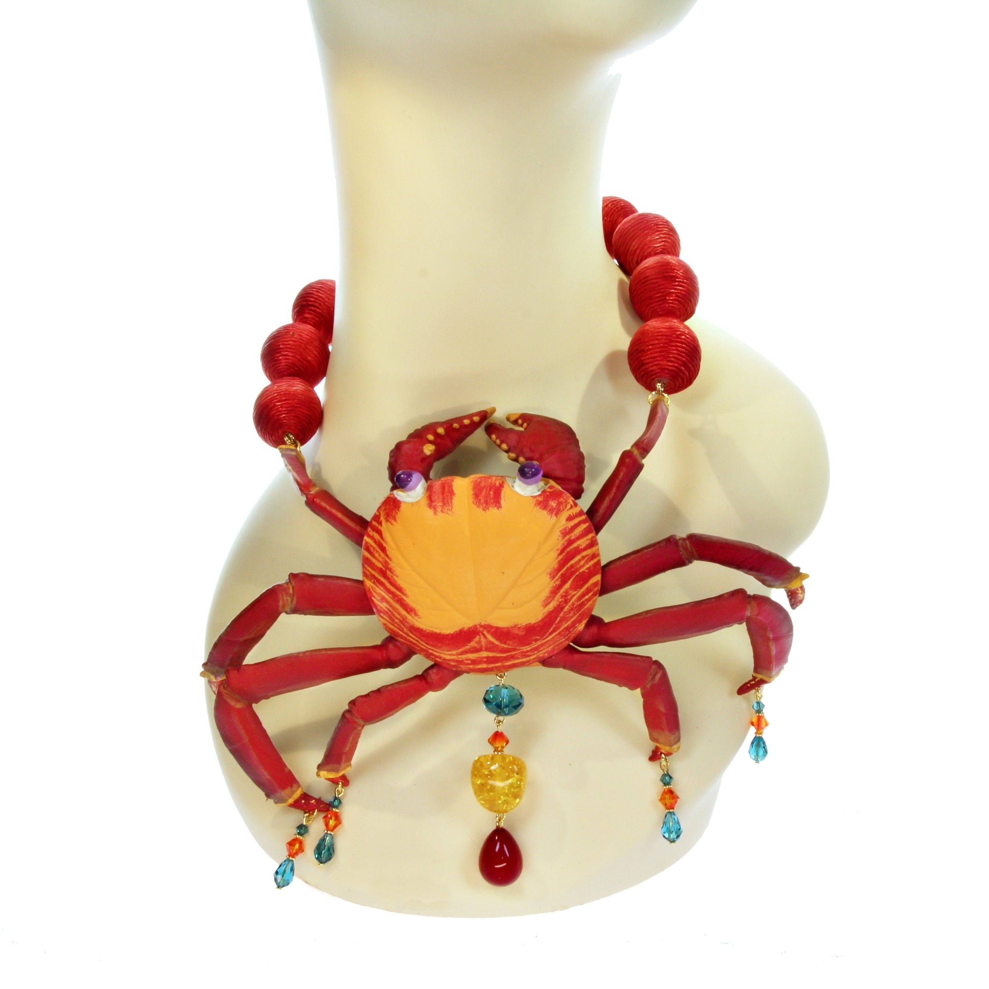 Crab necklace unique item