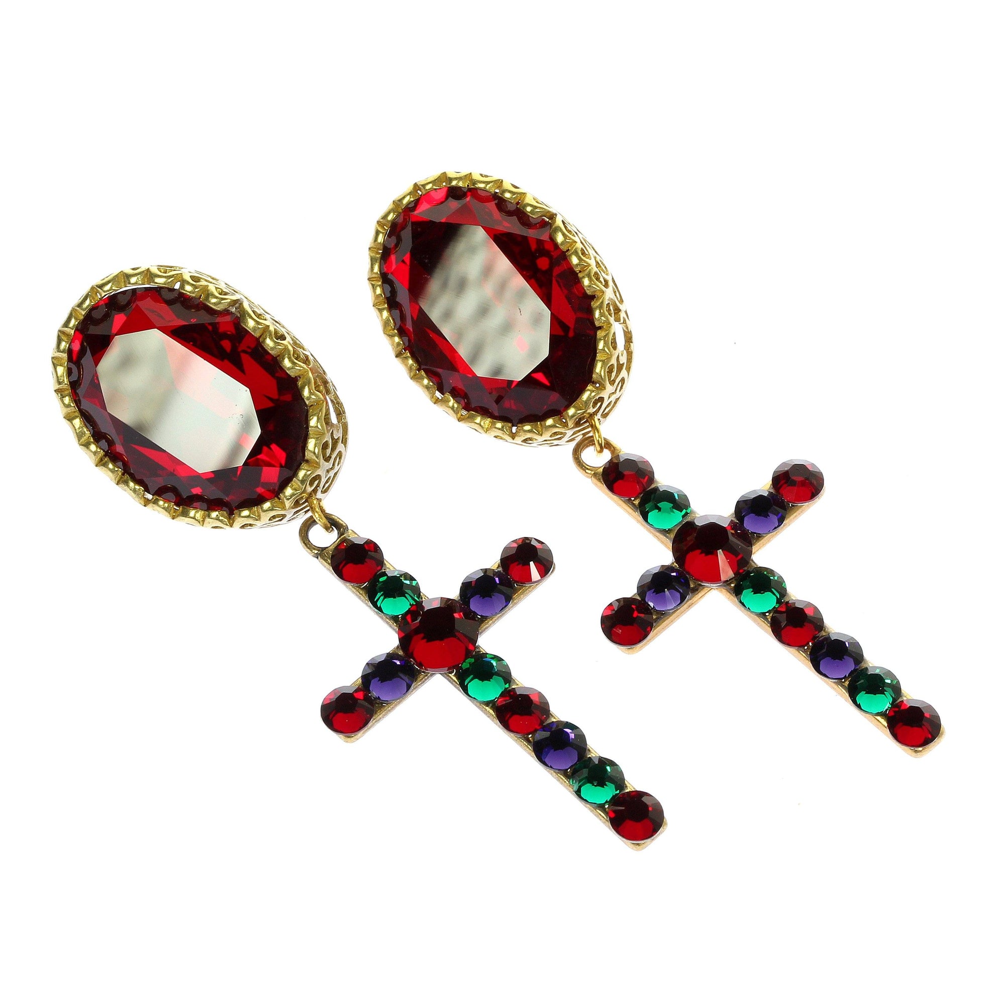 Cross Stud Earrings