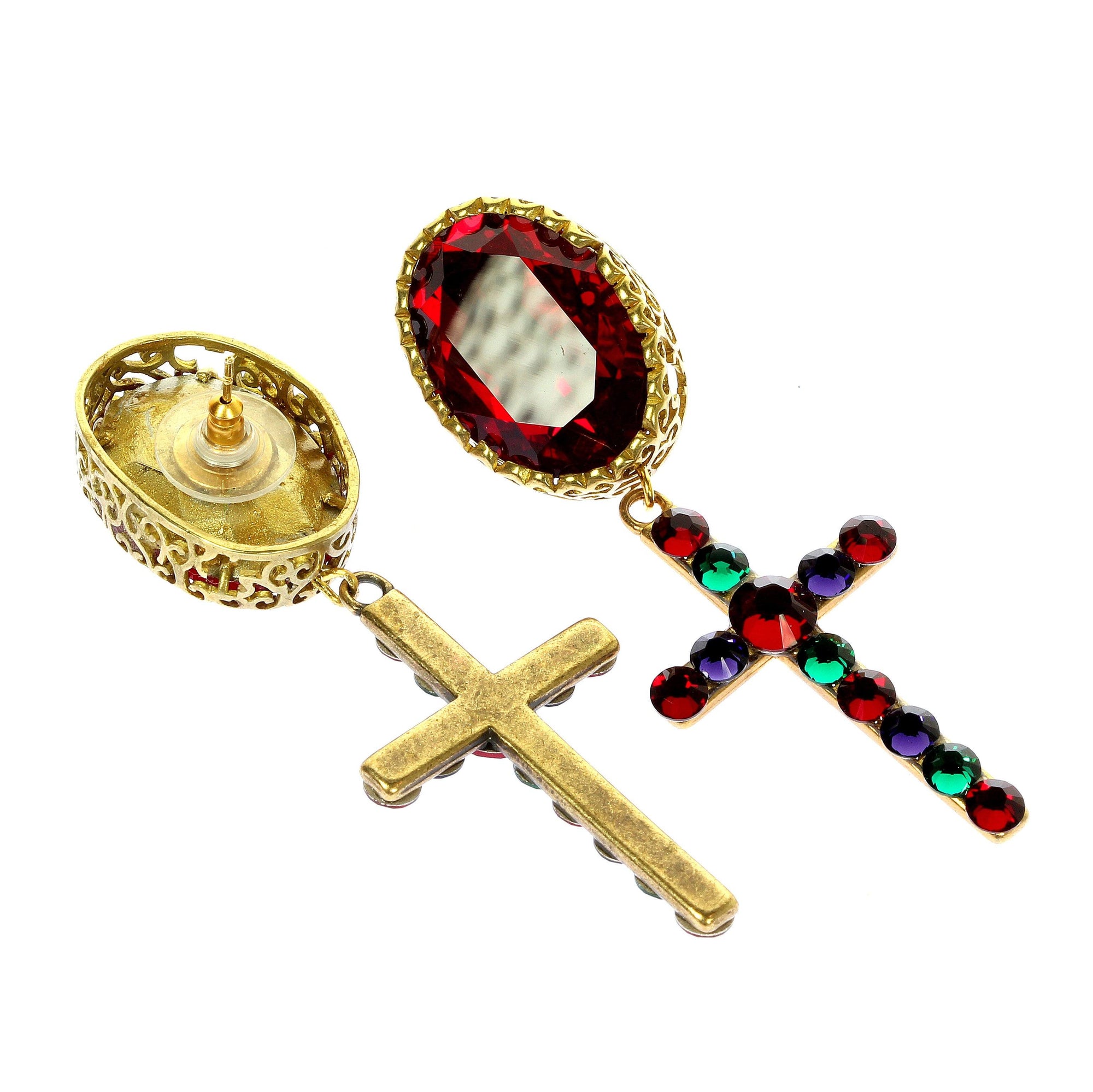 Kreuz-Ohrstecker