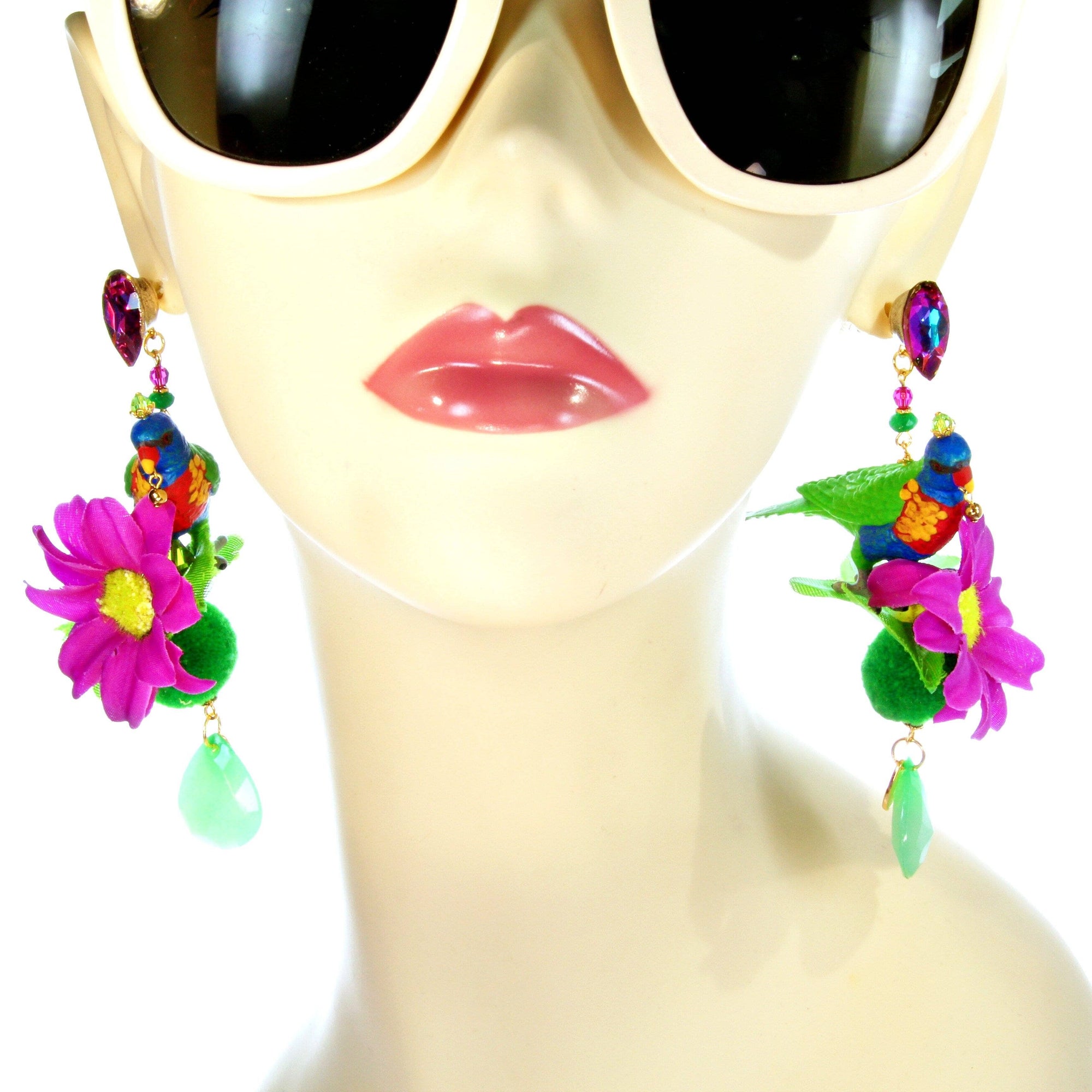 parrot earrings