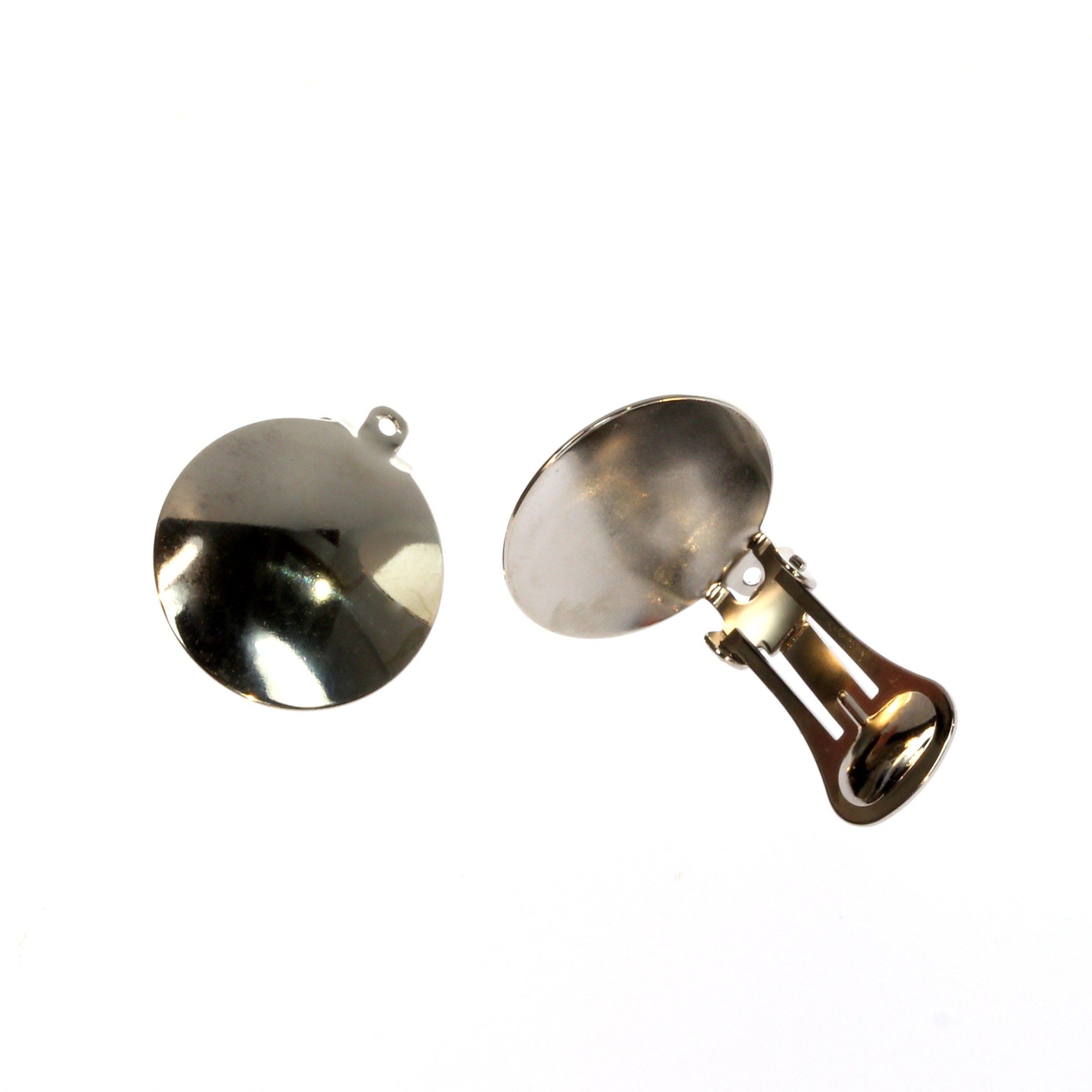 Ohrclips silberfarben