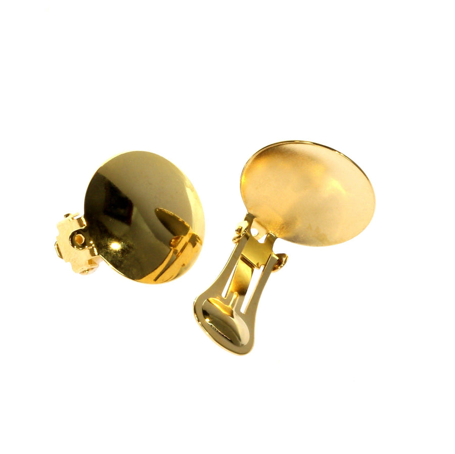 Gold colored ear clips