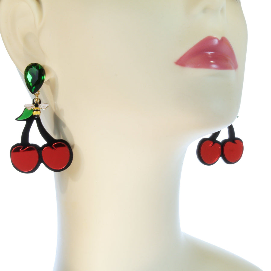 Funky fruit stud earrings