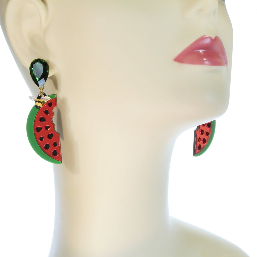 Funky fruit stud earrings
