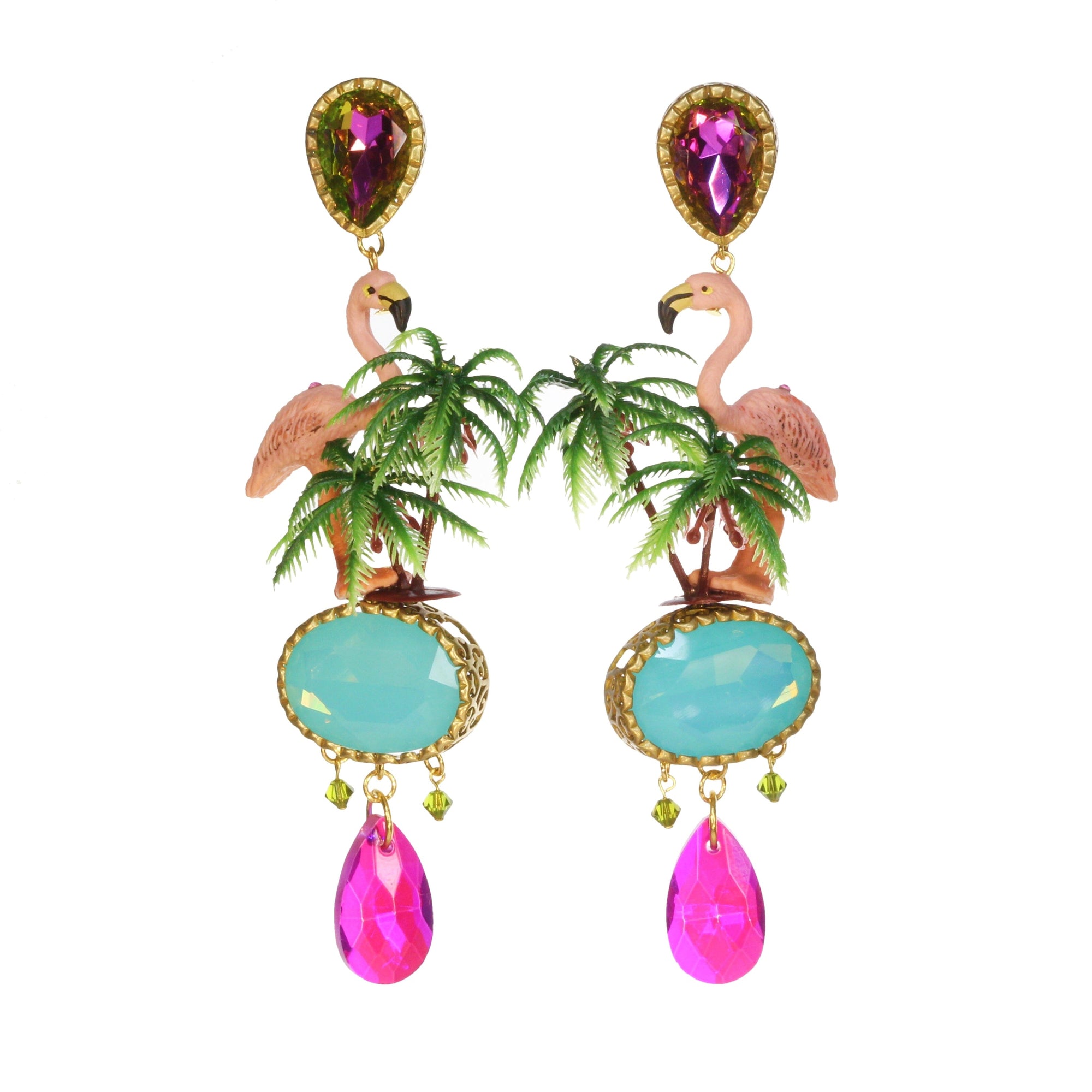 Statement Ohrringe Flamingo