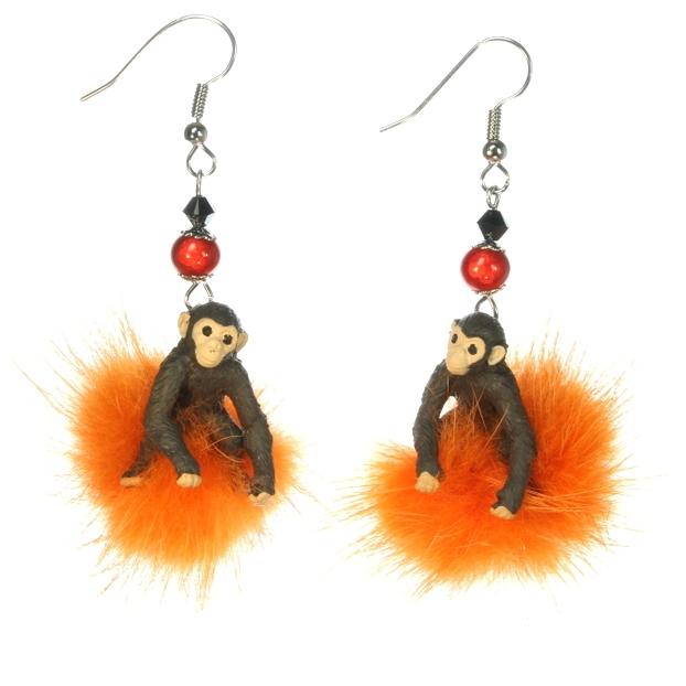 monkey earrings