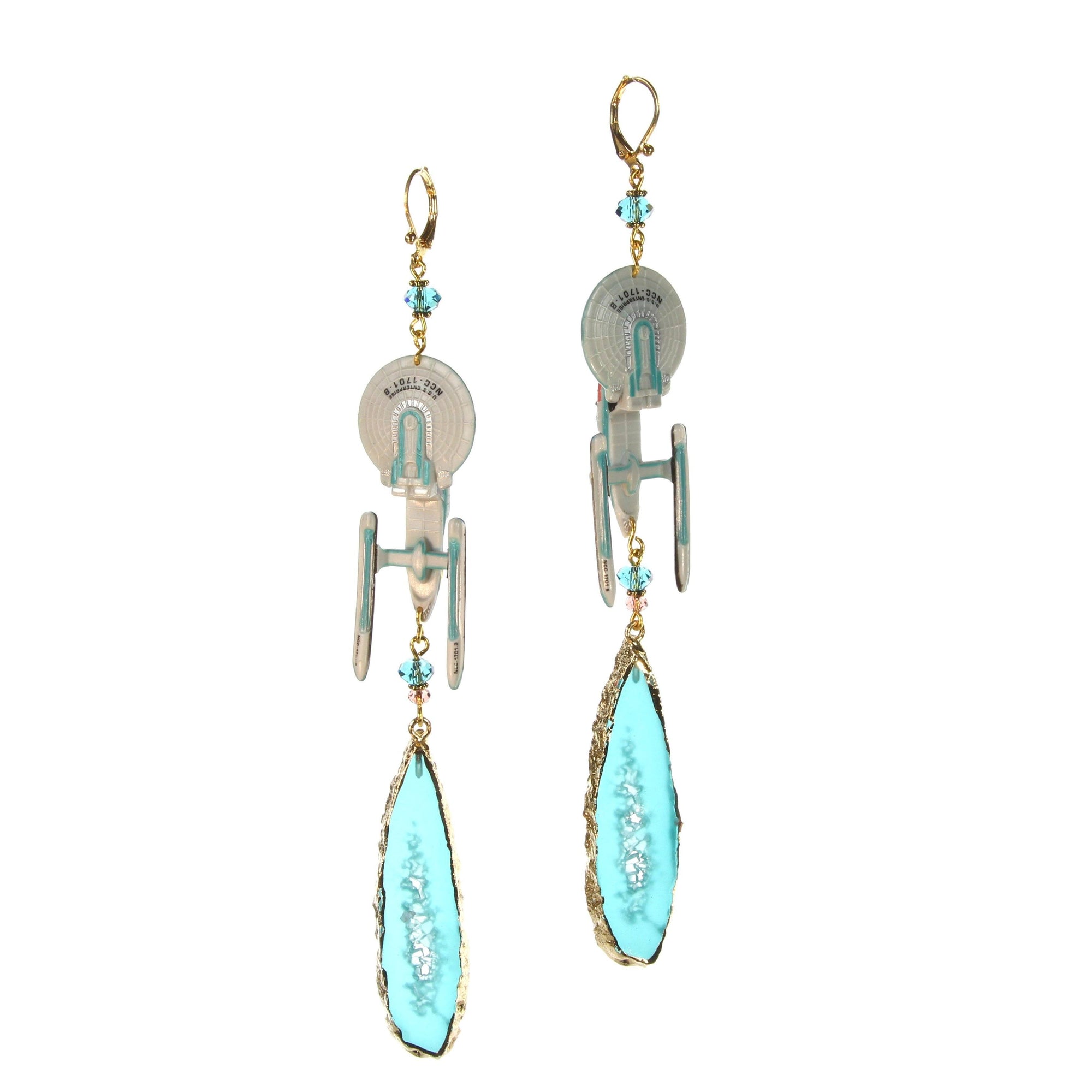 spaceship earrings