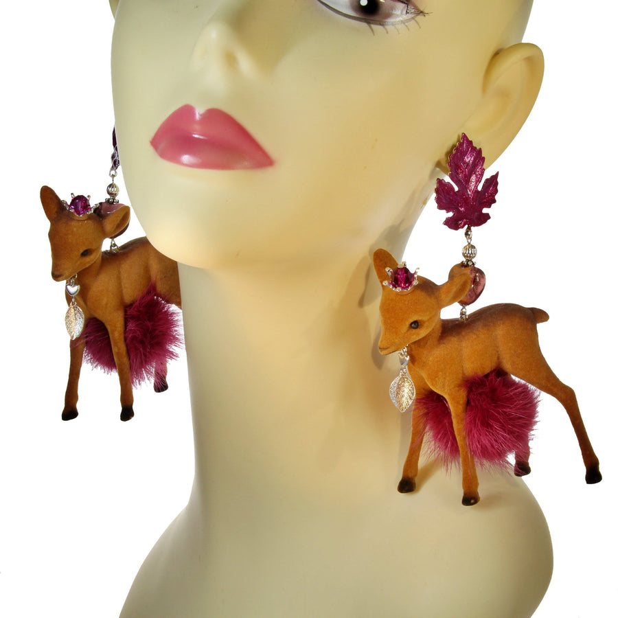 XXL deer earrings