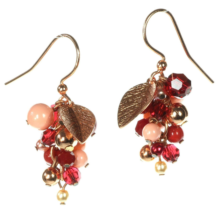 Rhinestone Grapes Earrings